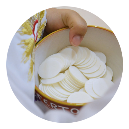 ostie nell'offertorio